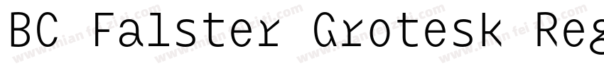 BC Falster Grotesk Regular字体转换